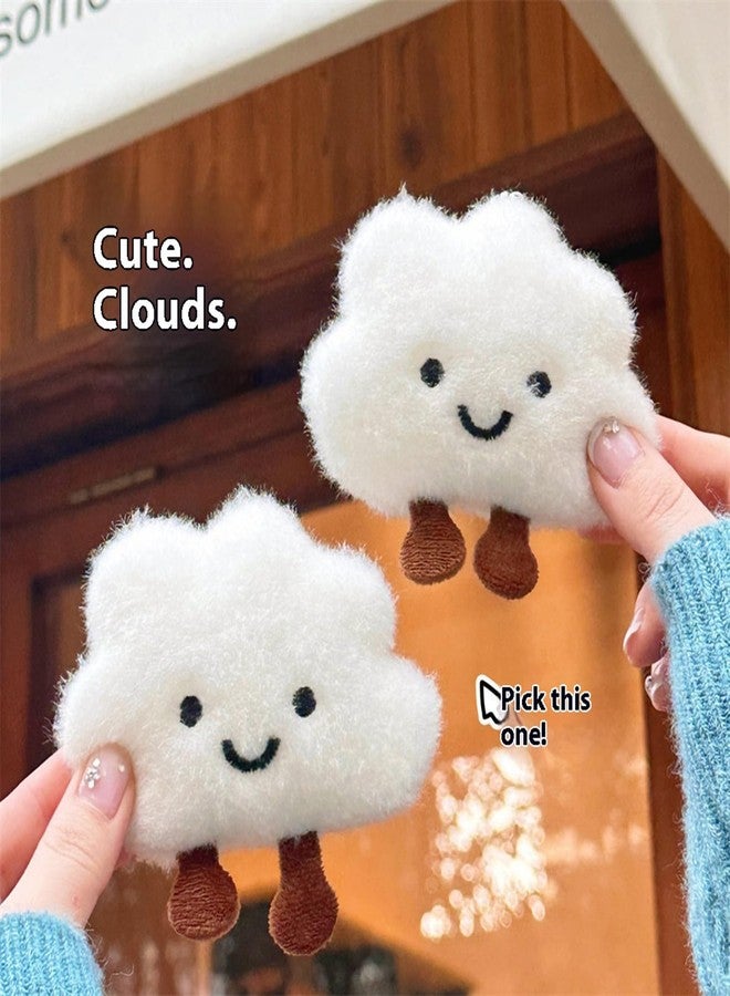 Zitokin Cute Cloud Plush Keychain for Backpack, Kawaii Purse Bag Charms for Handbags Accessories Gift for Women (Pink) - Image 3